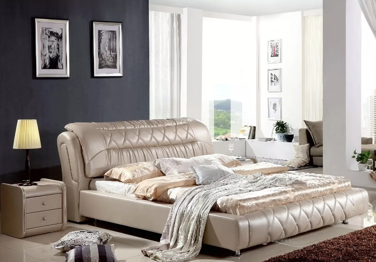 Royal Leather Modern Soft Bed