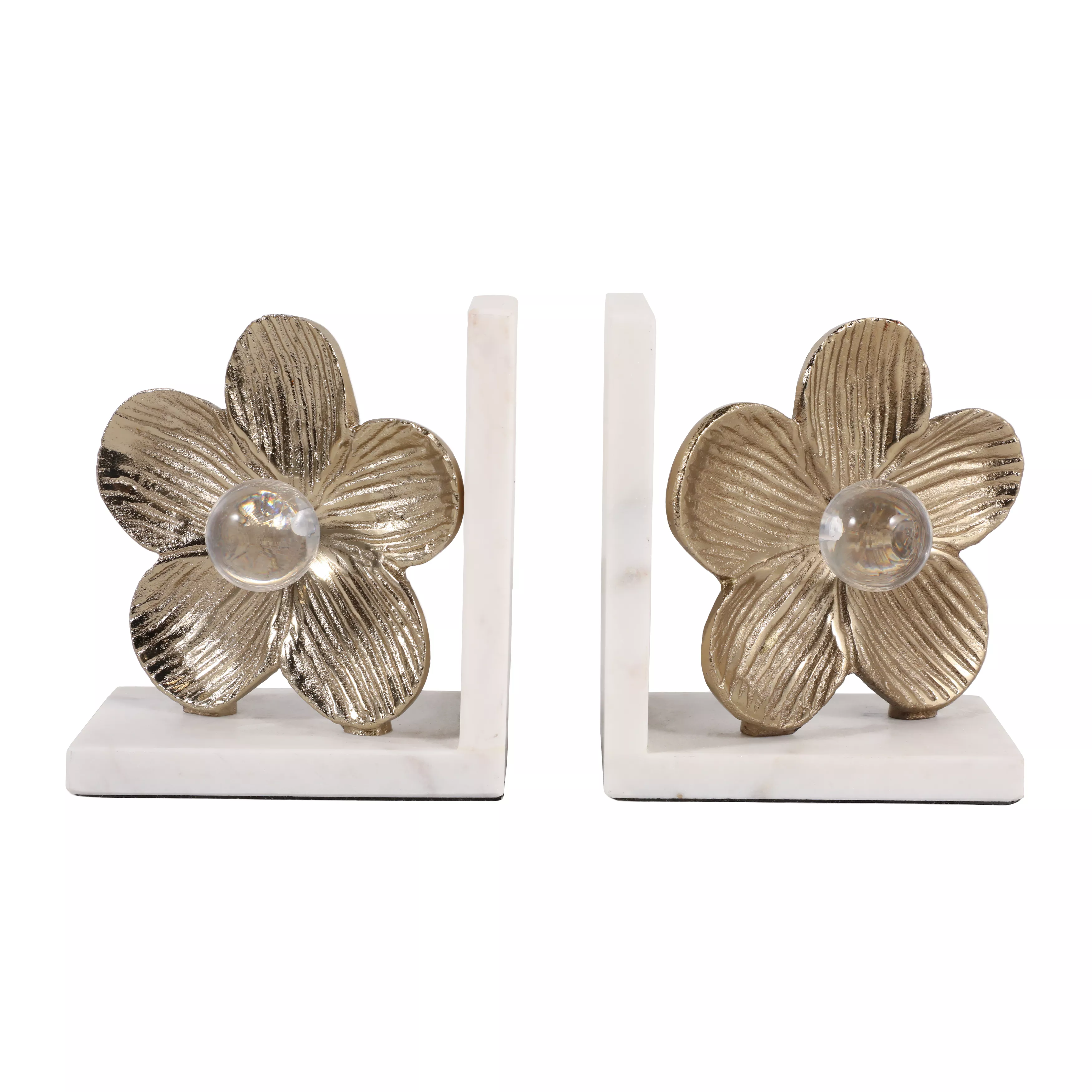 S/2 11" Flower Bookends