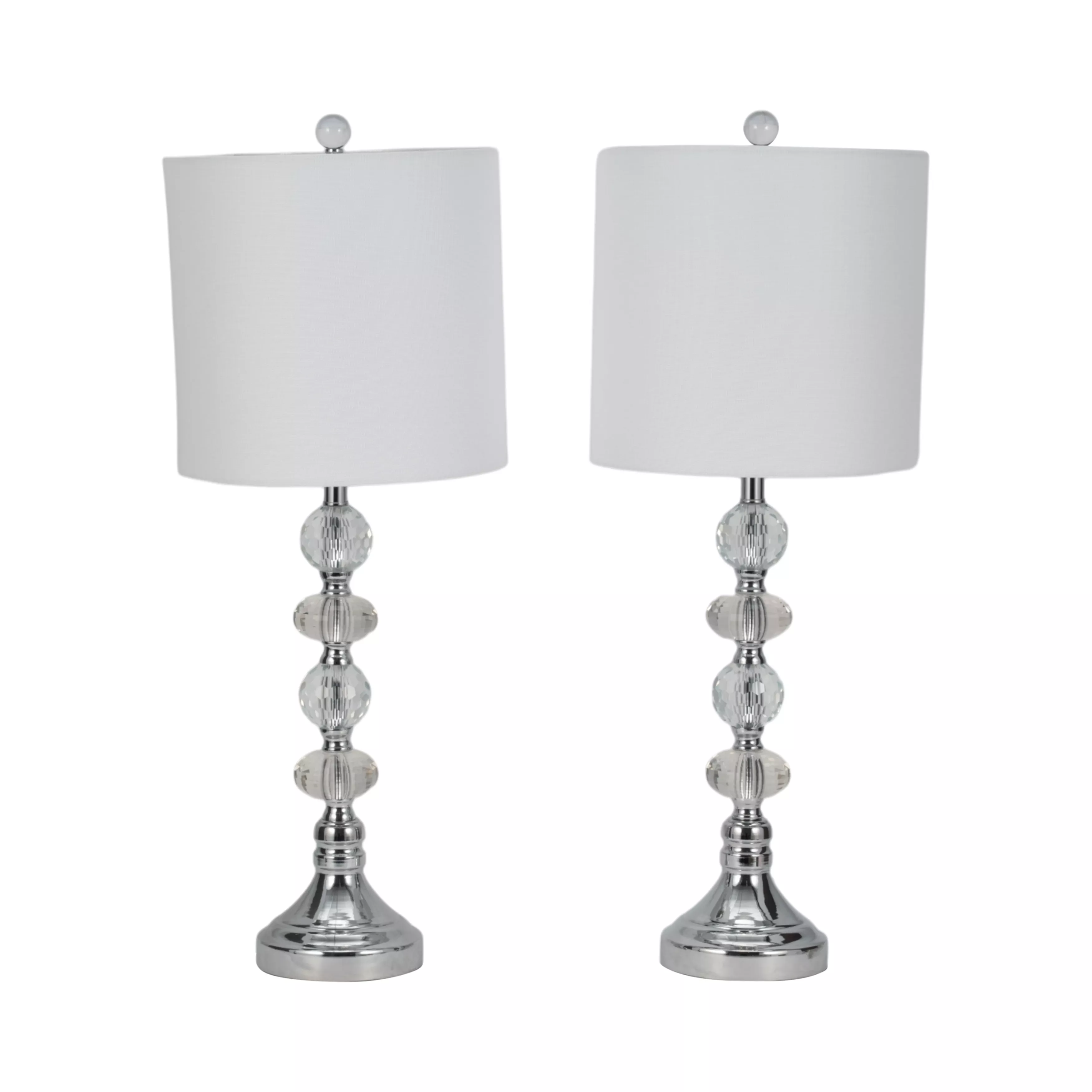 S/2 Crystal 28" Table Lamp