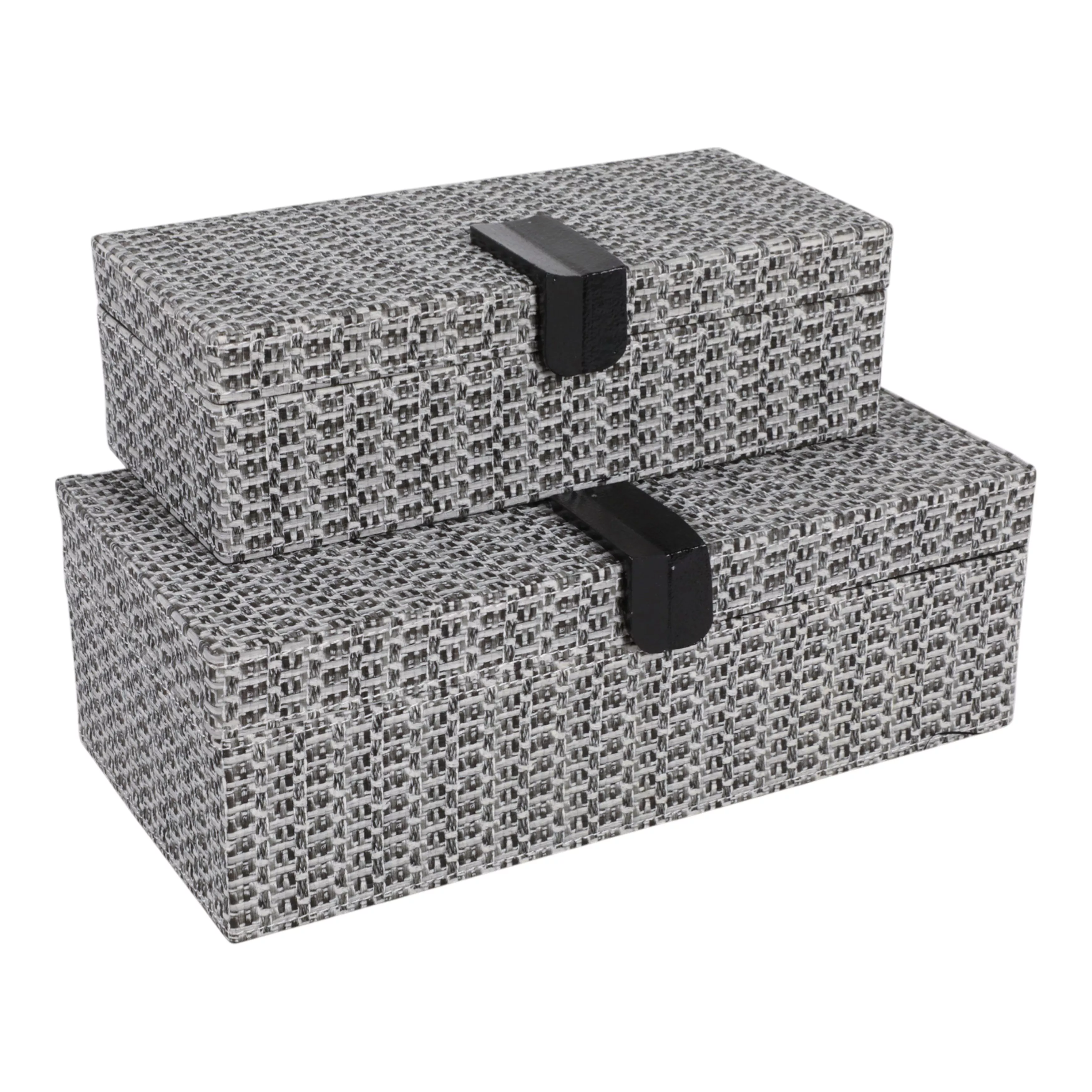S/2 Snakeskin Boxes W/Hardware