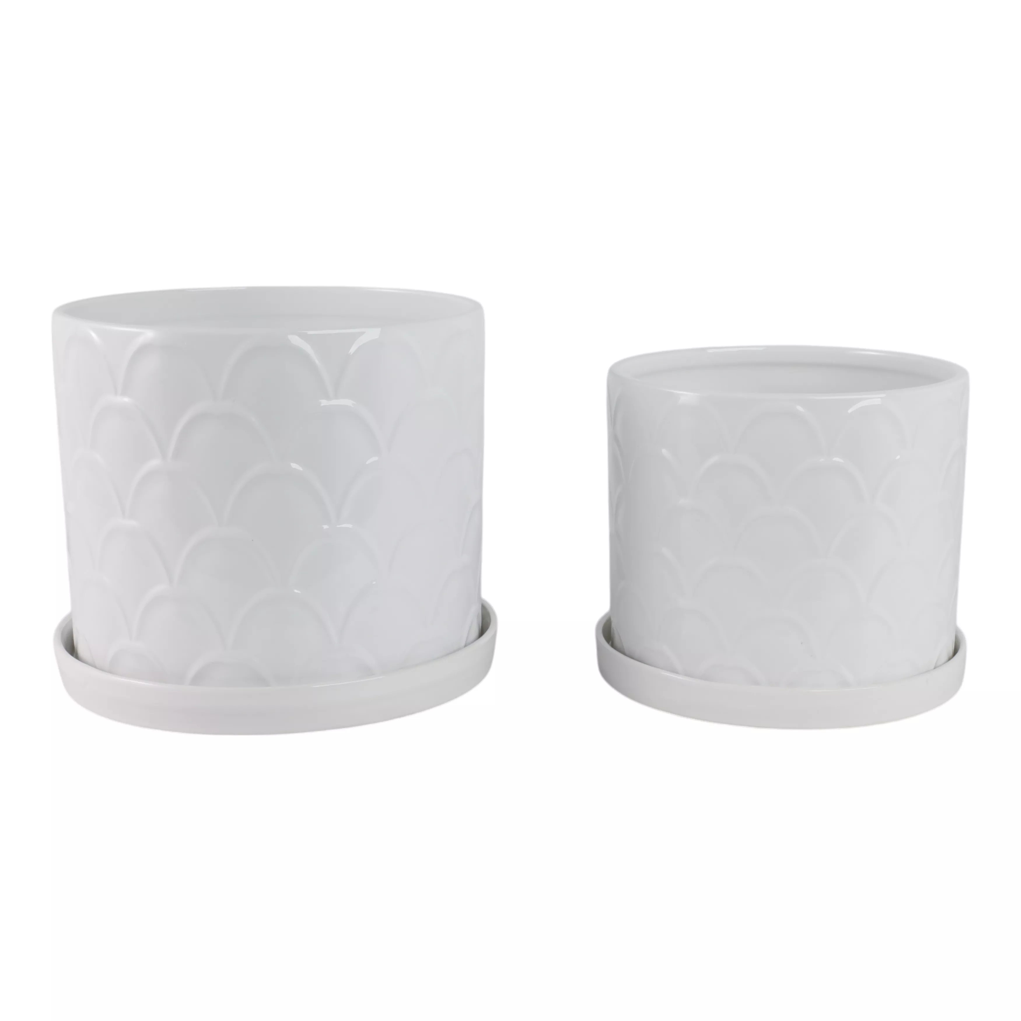 Scallop Planter Set