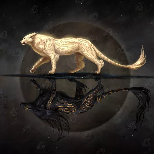 Shadow and Light Cat