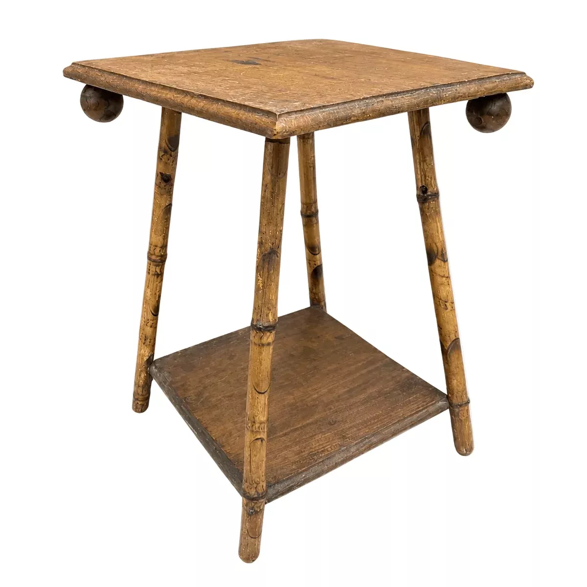 Side Table With Bamboo Legs