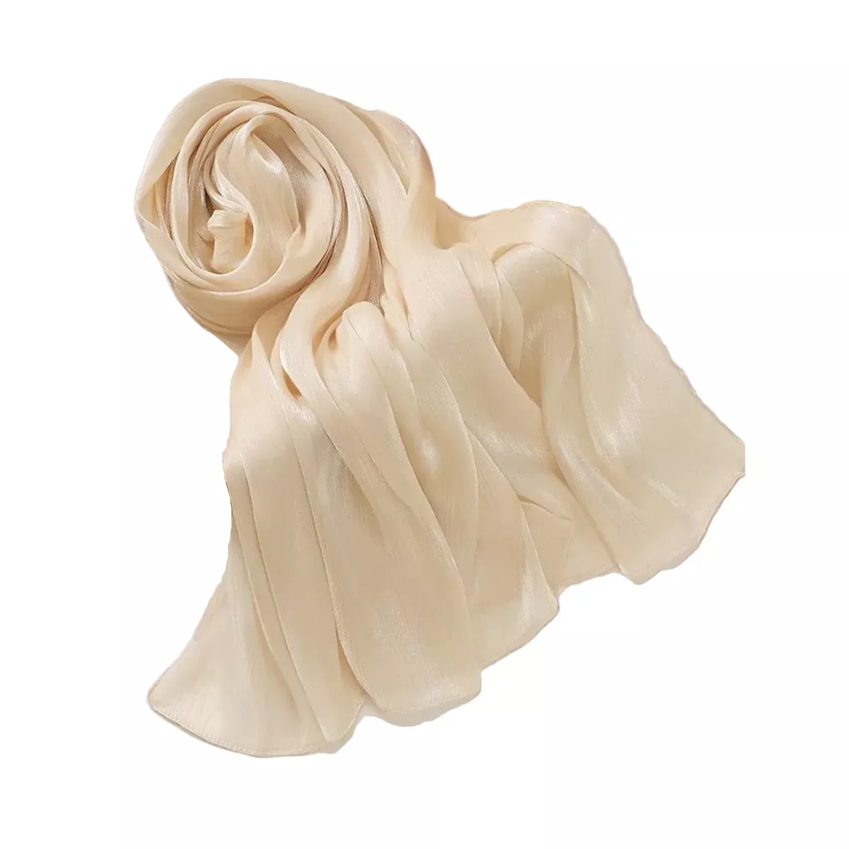 Silk Feeling Scarf - Solid Colour