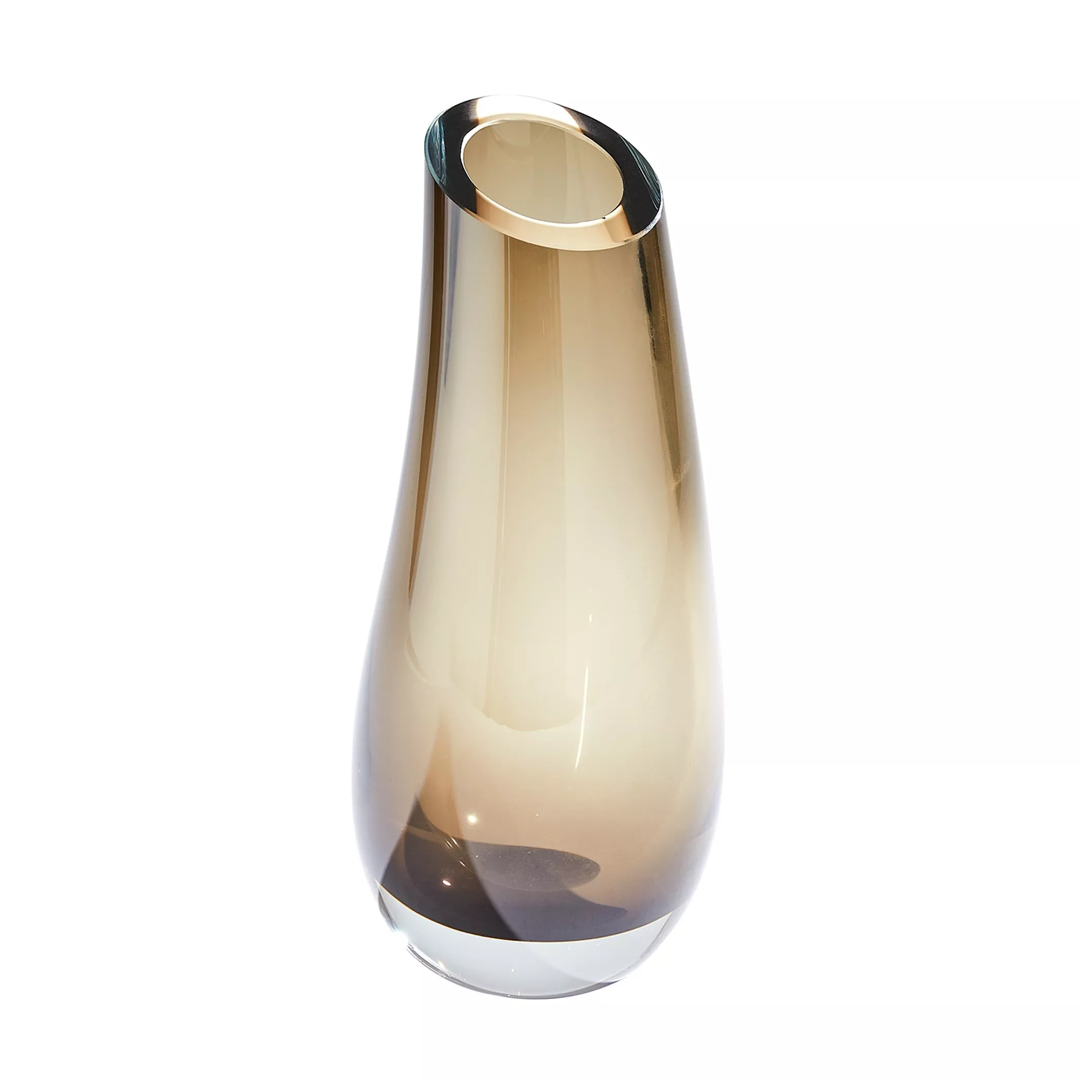 Slant Vase-Grey Large