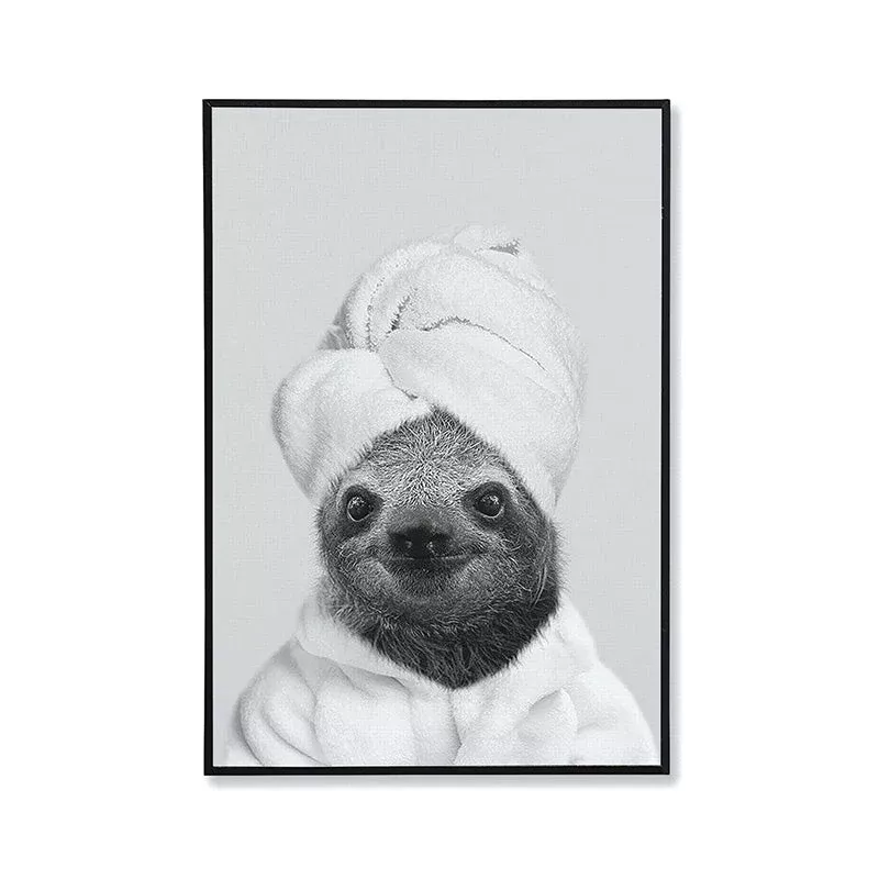 Sloth In Towel - Artwork