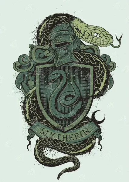 Slytherin™ Crest - Tomes & Scrolls