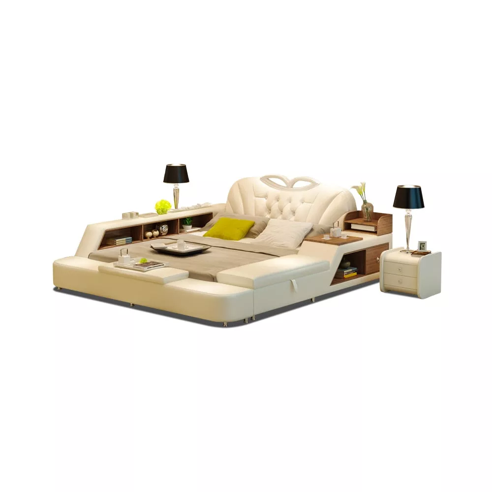 Smart Frame Modern Leather Bed