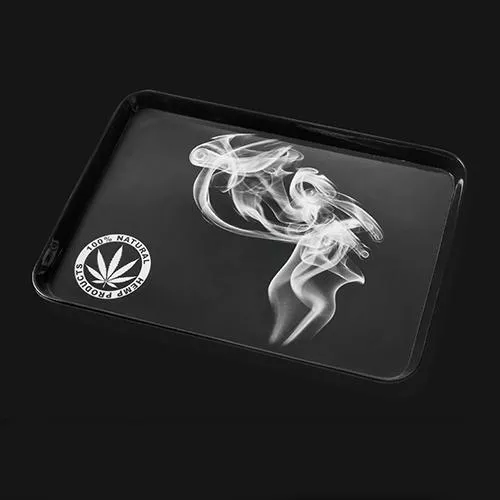Smoke Large 11.5" Melamine Tray