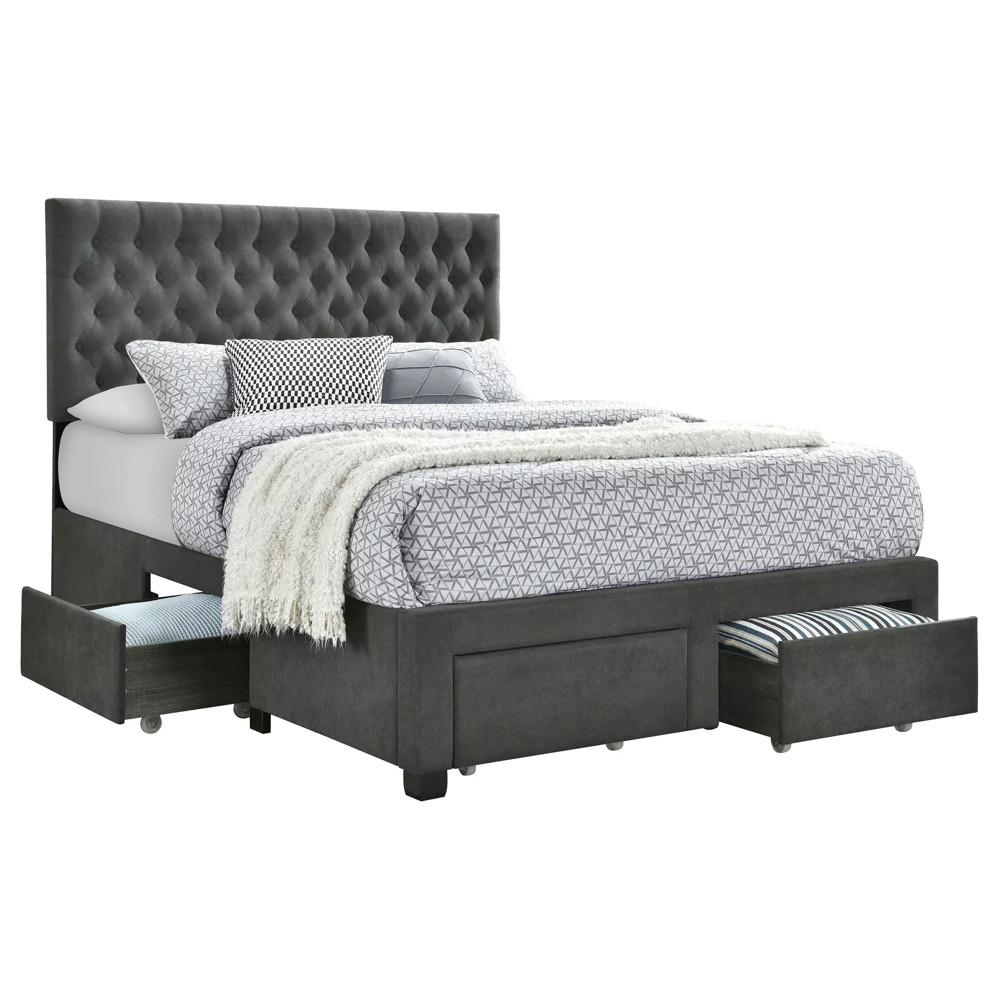 Soledad Panel Platform Storage Bed