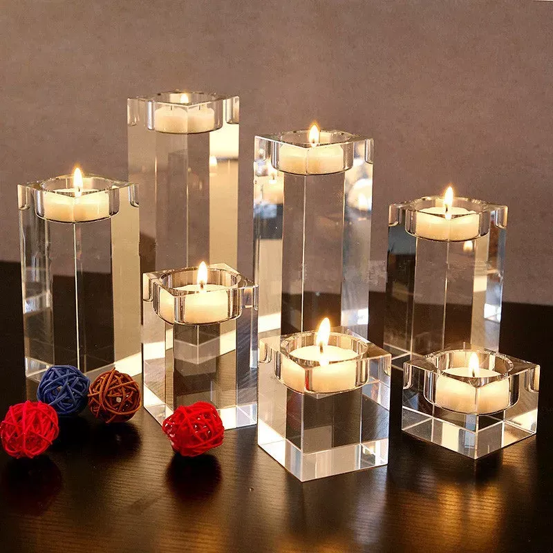 Solid Crystal Candlestick For Any Occassion