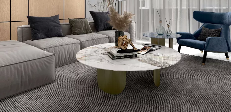 Sophisticatedly Designed Marble Coffee Table