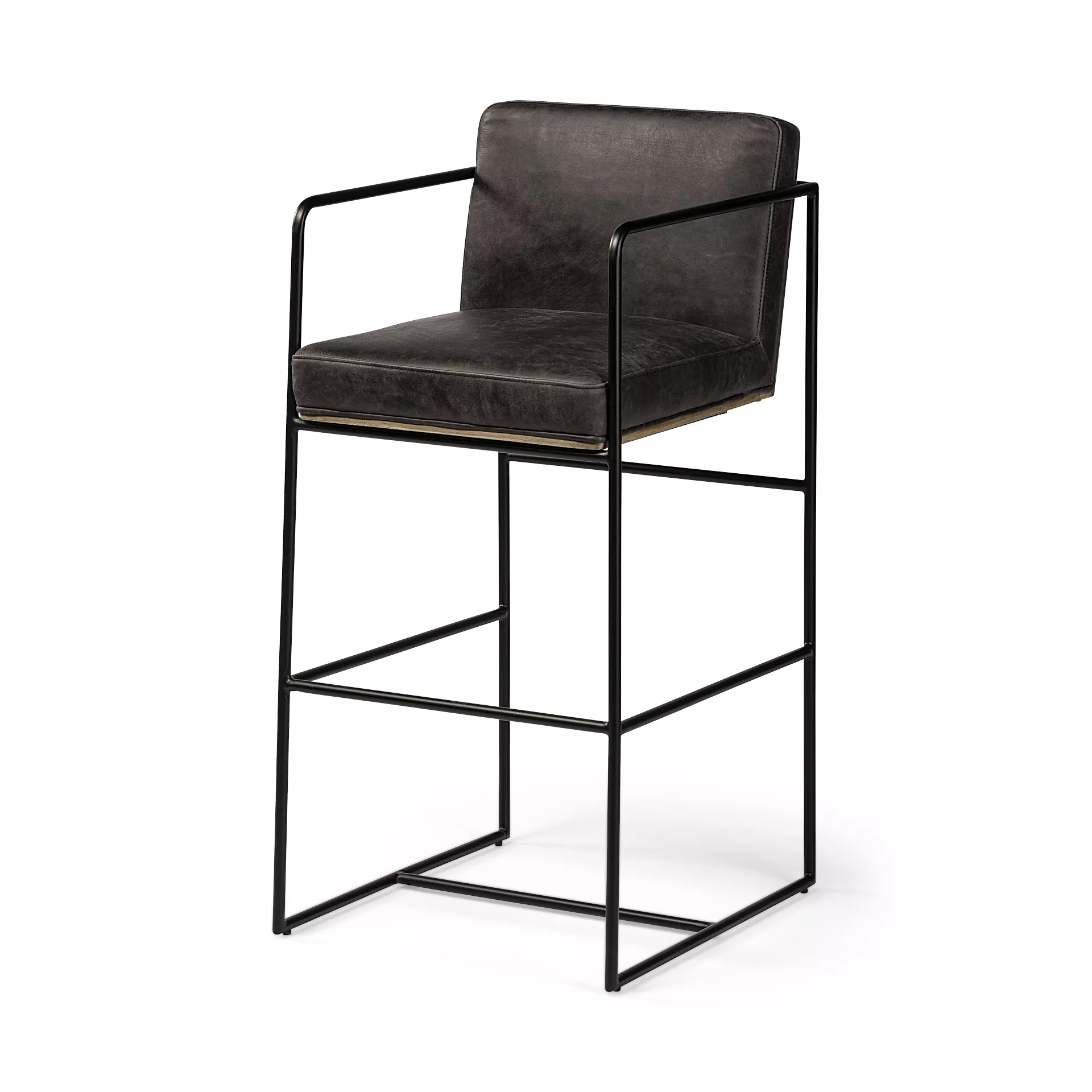 Stamford Leather Stool