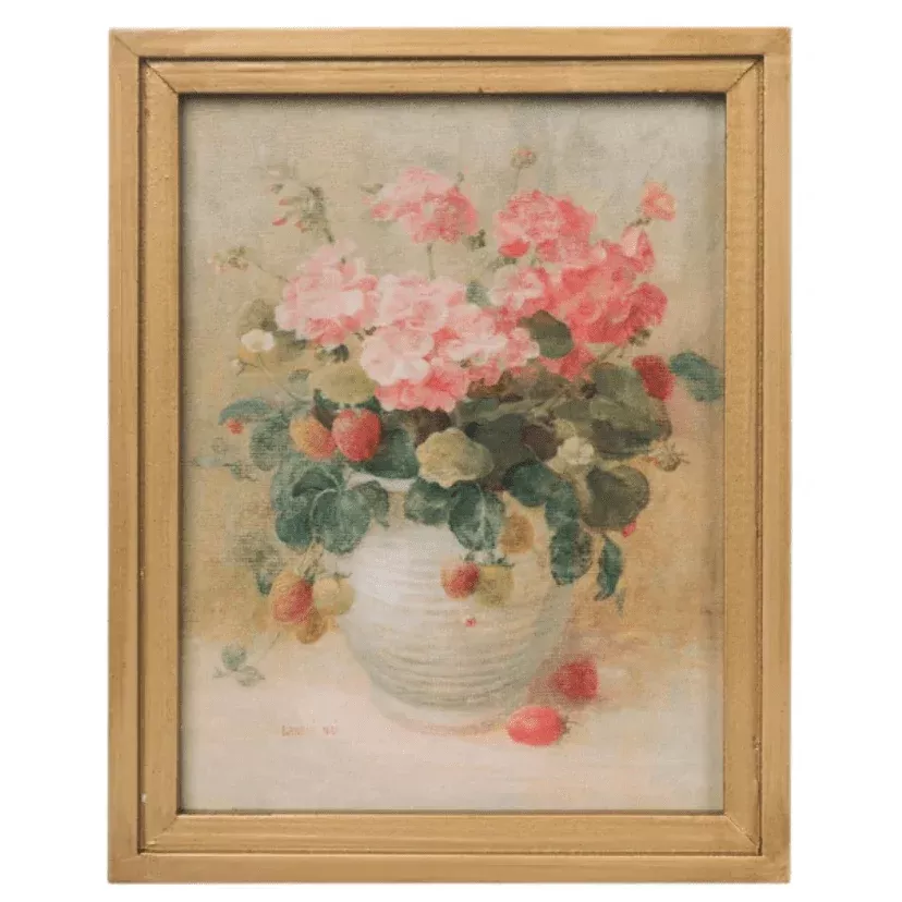Strawberry & Geraniums I - Art
