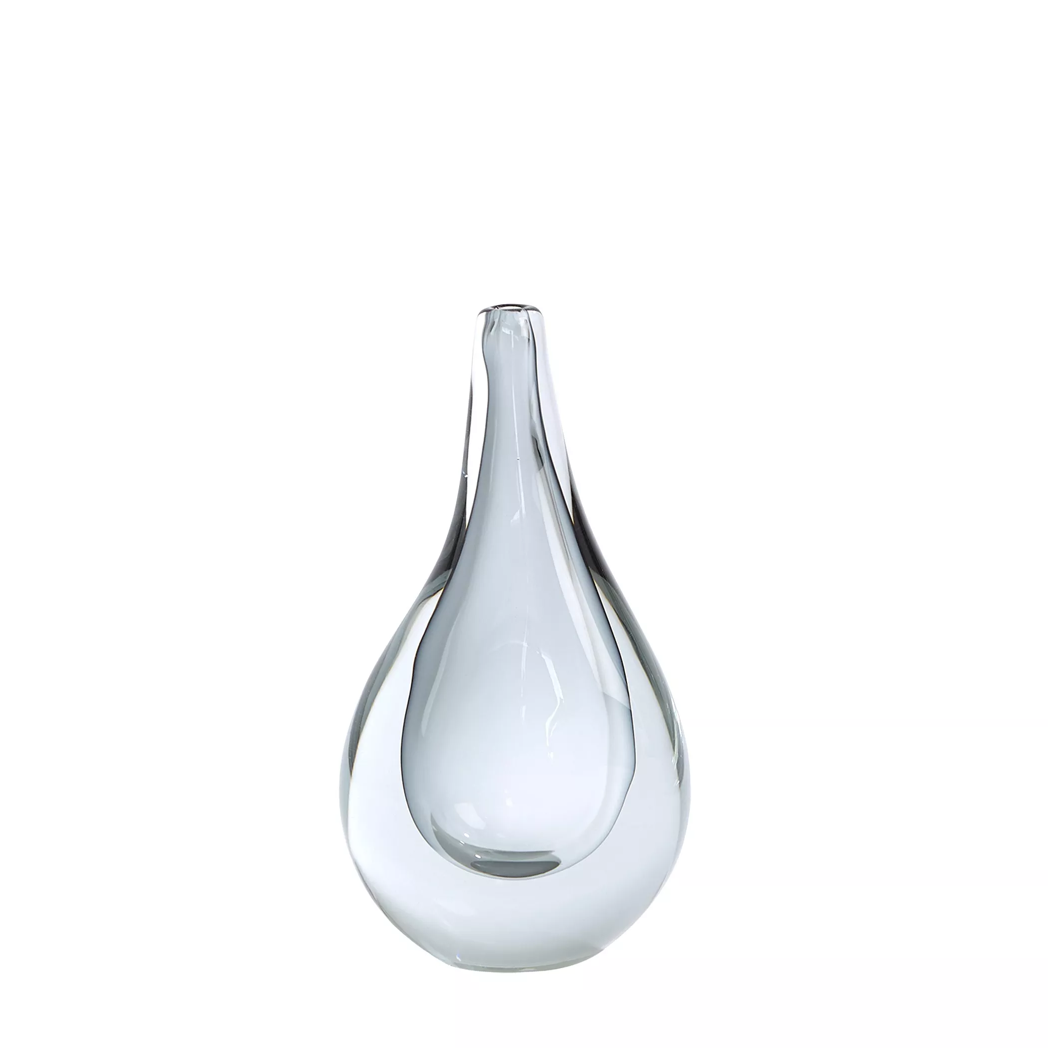 Stretched Neck Vase- Grey Small