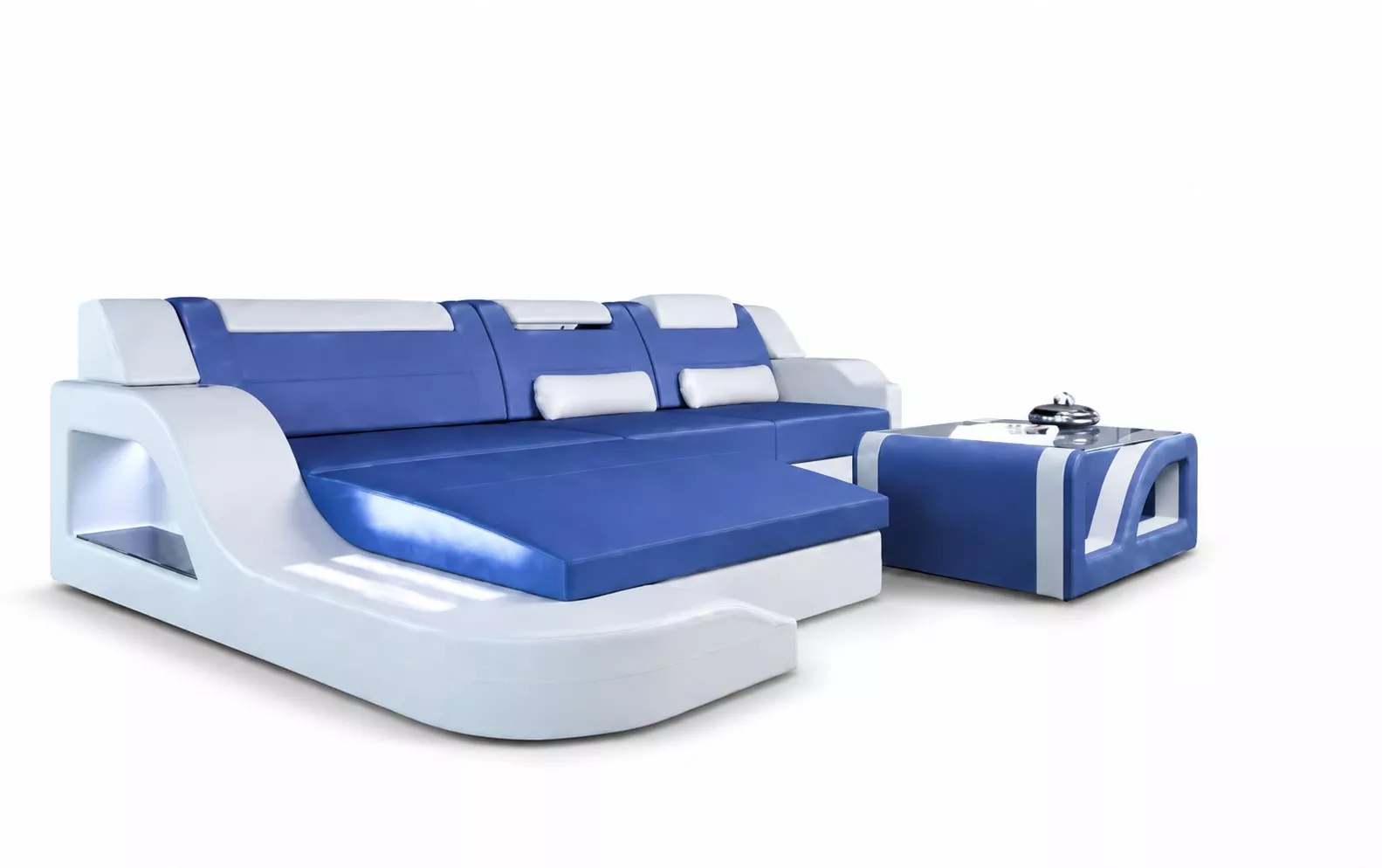 Stunning L-Shaped Large Leather Sofa