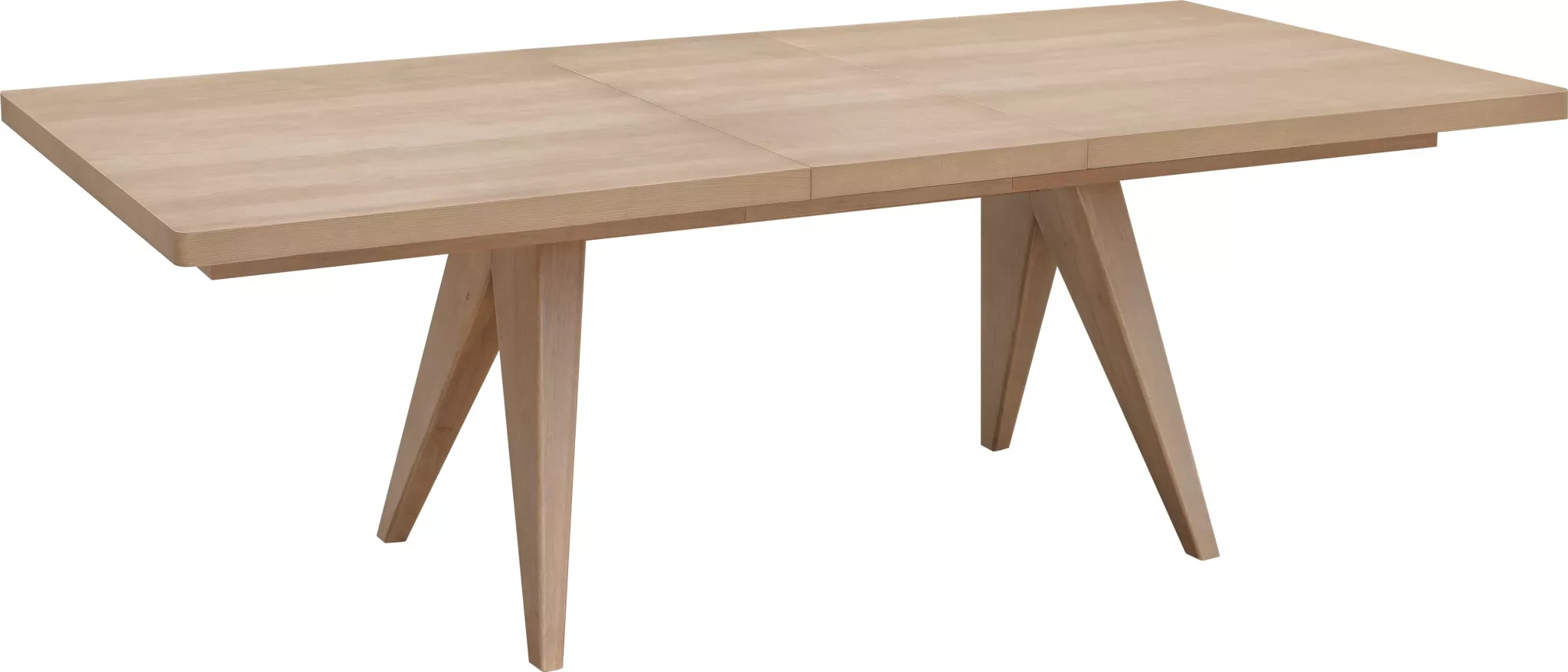 Sumire Ash Wood Rectangular Extension Table in Ginger