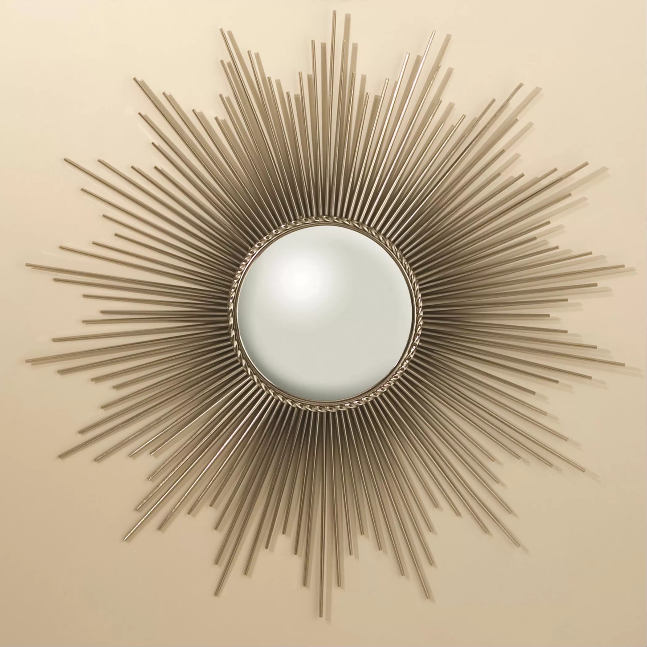 Sunburst Silver Mirror