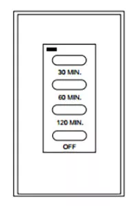 Superior WS-S-TMR Countdown Timer Wall Switch
