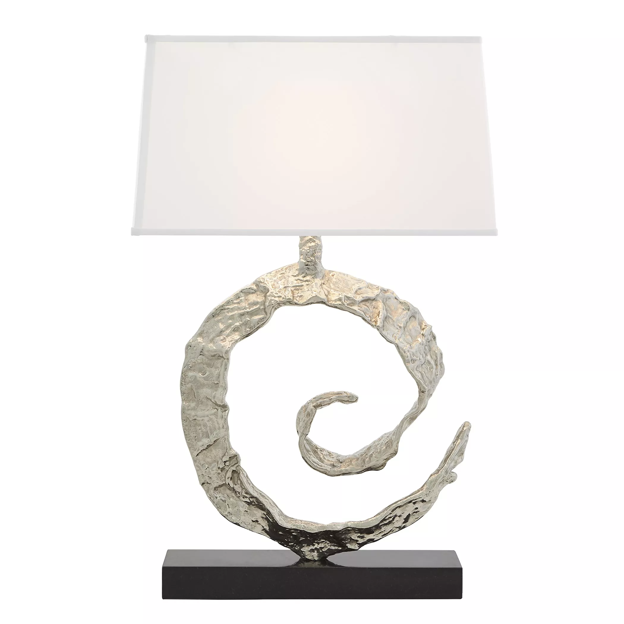 Swirl Lamp- Silver