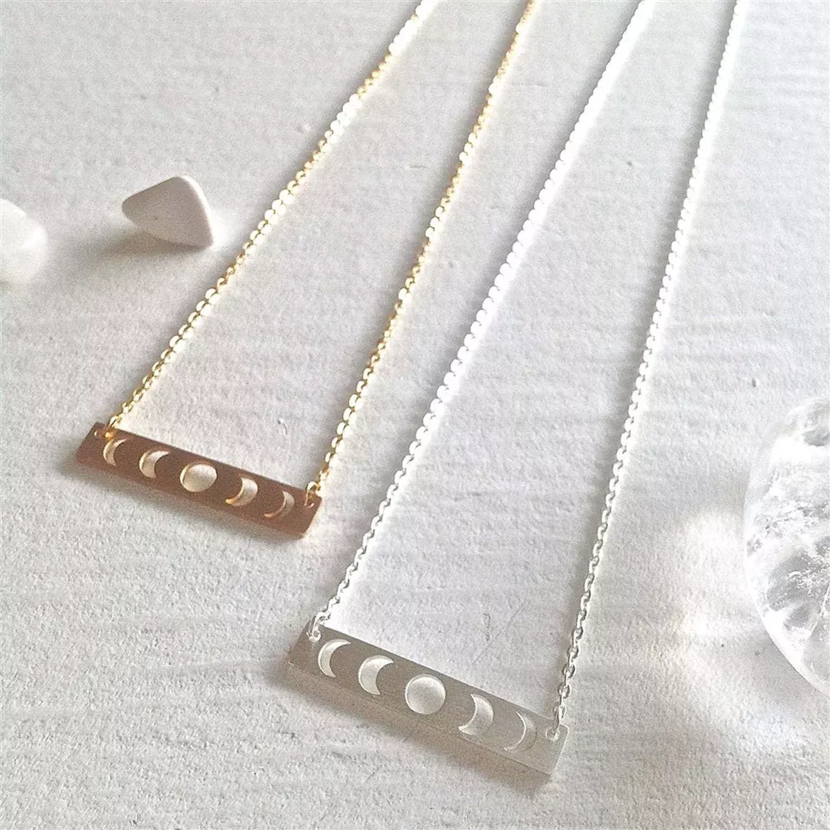 Synodic Moon Phase Charm Necklace
