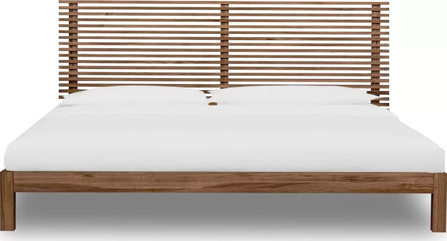 Tanner Full-size Solid Ash Platform Bed in Roux