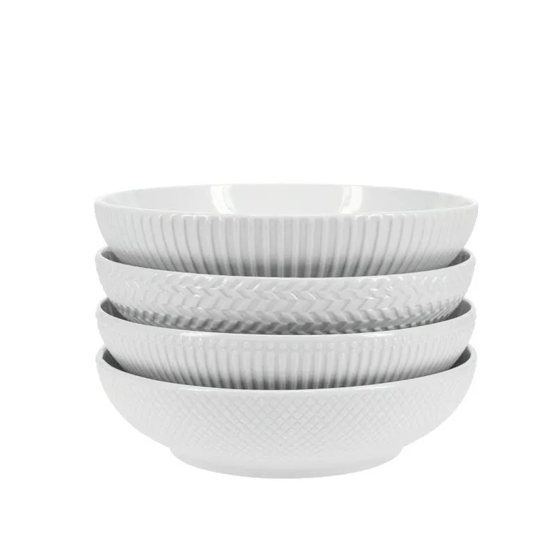 Textured Shallow Bowl