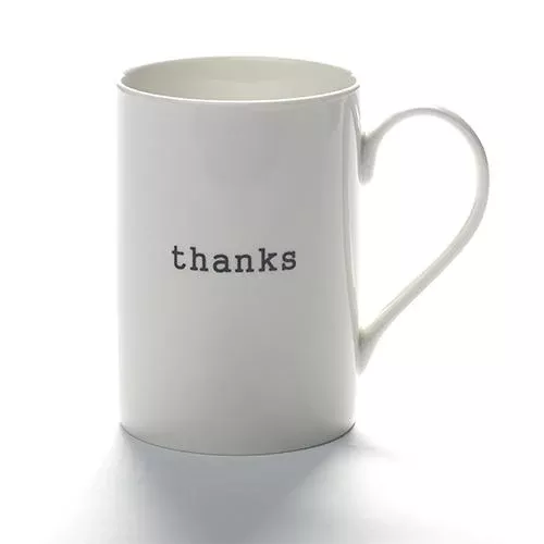 Thanks Mug, 10.8 oz. by Marie Michielssen for Serax