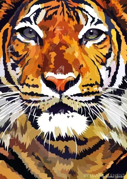Tiger Closeup