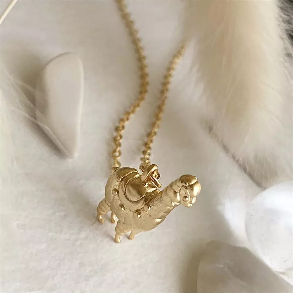 Tina Tiny Llama Charm Necklace