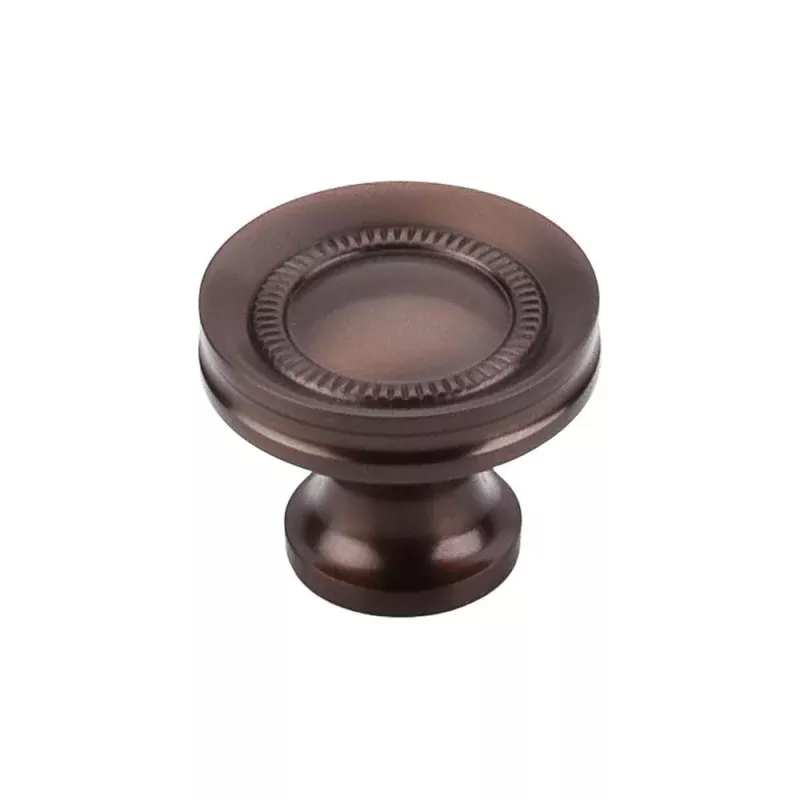 Top Knobs Button Faced Knob in Oil Rubbed Bronze