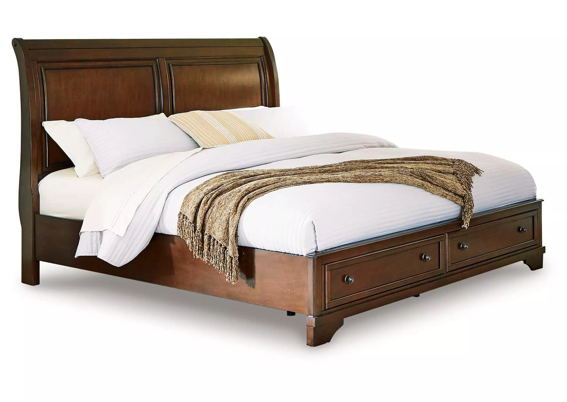 Trellington Queen Sleigh Storage Bed