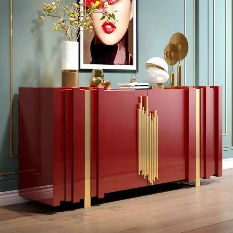 Trendy Solid Wooden Buffet Cabinet