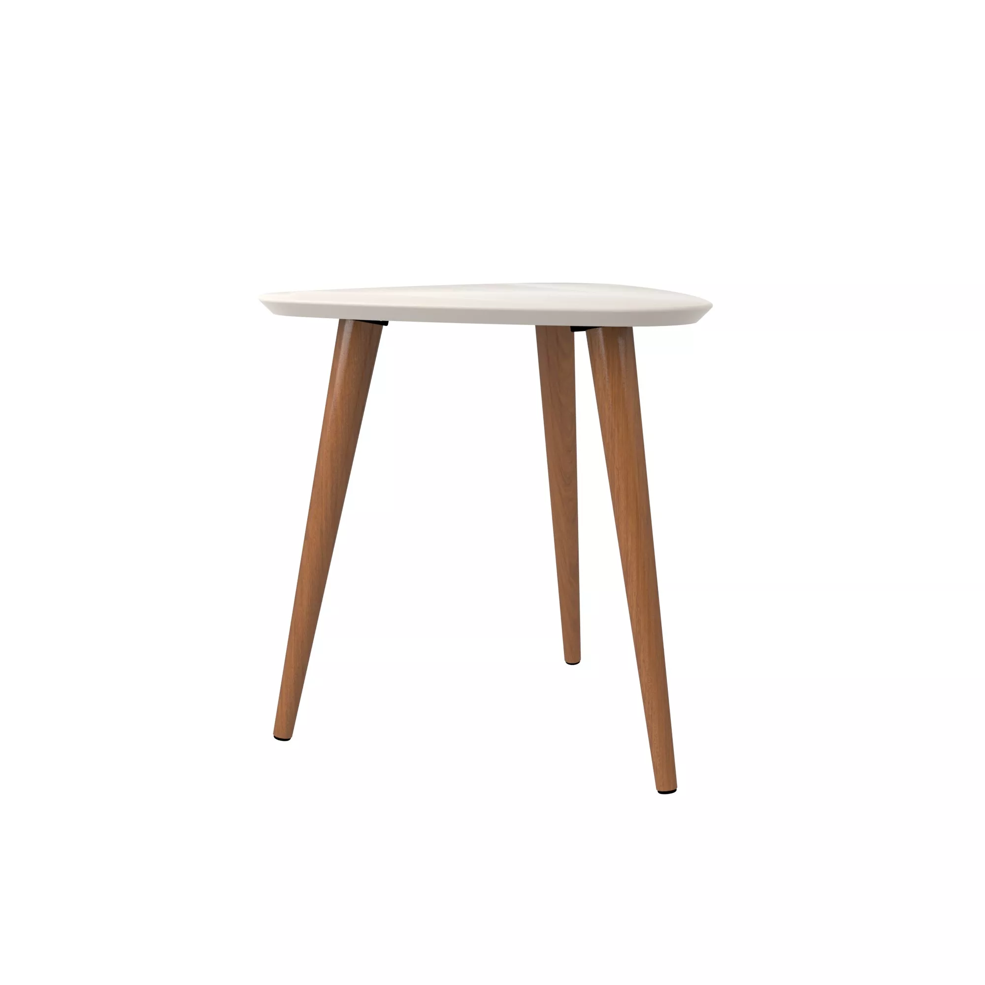 Utopia Beige Triangle End Table