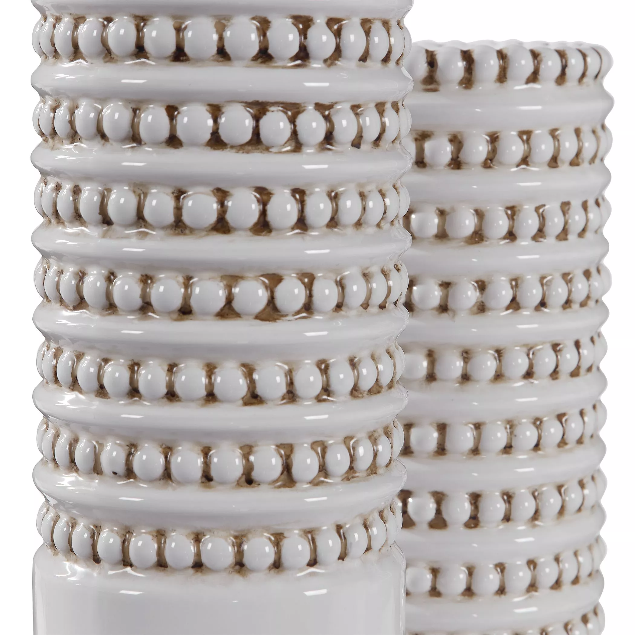 Uttermost Angelou White Vases Set/2