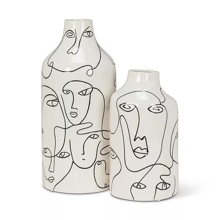 Vase With Faces