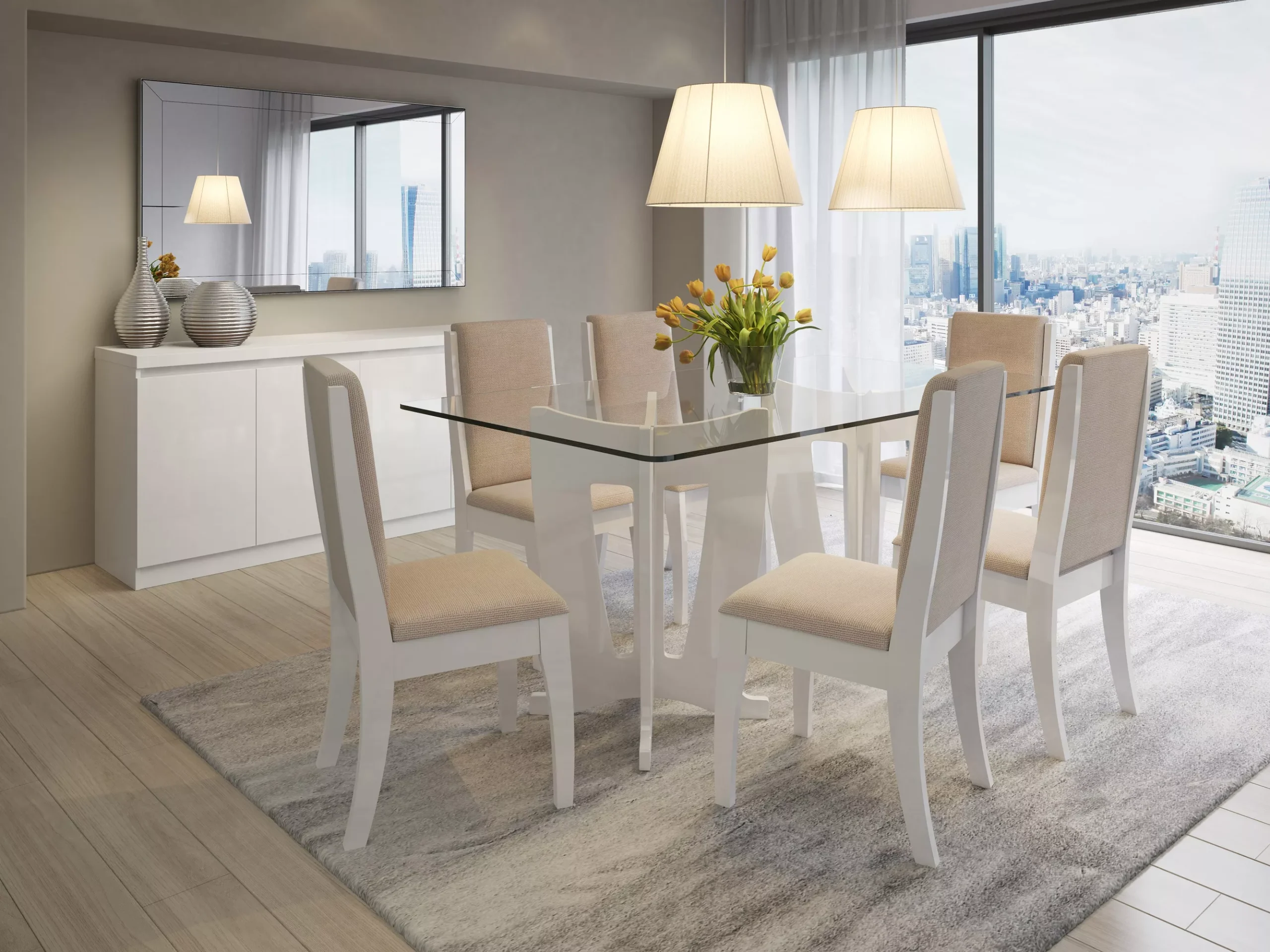 Viennese White Sideboard