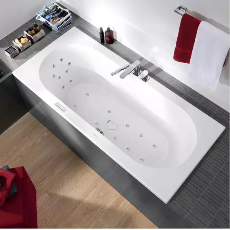 Villeroy & Boch Loop & Friends Oval Duo Rectangular Bath With Whirlpool System