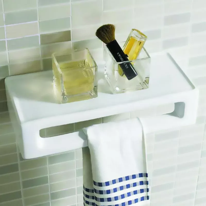 Vitreous China Rectangular Wall-Mount Accessory Shelf