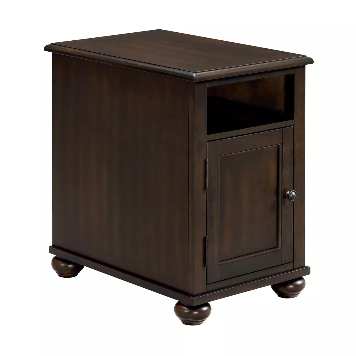Wagner - Chairside Table With USB - Cherry