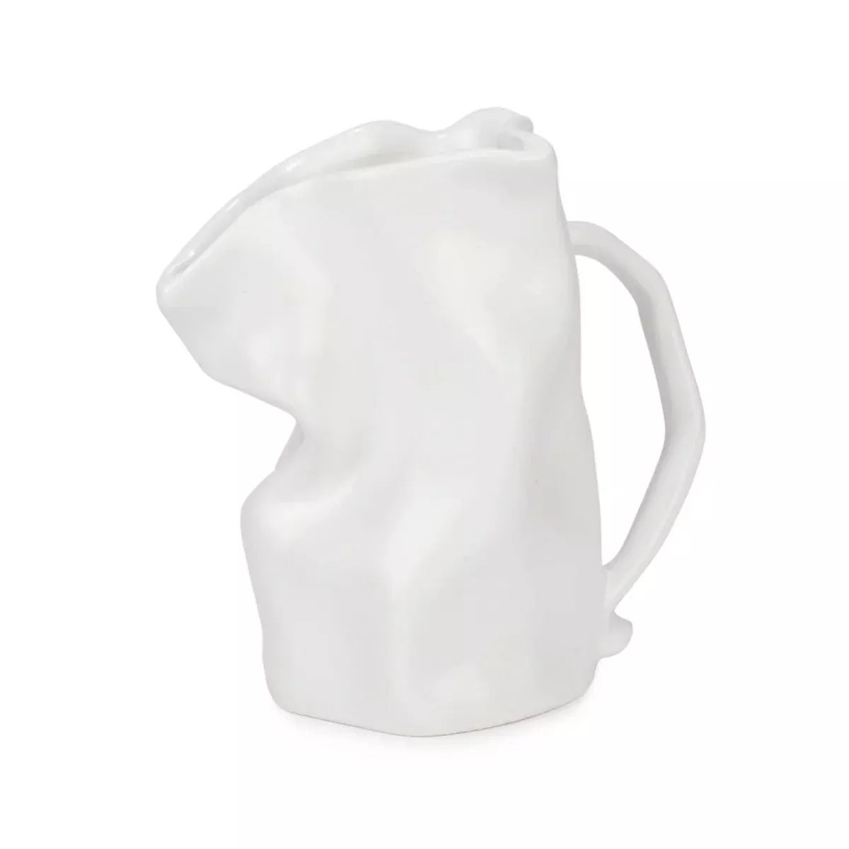 White Abstract Shaped Vase