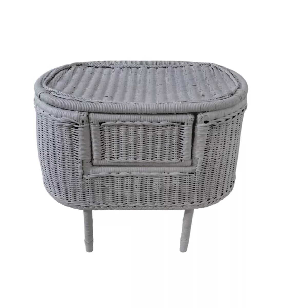 Wicker Yarn Knitting Hamper