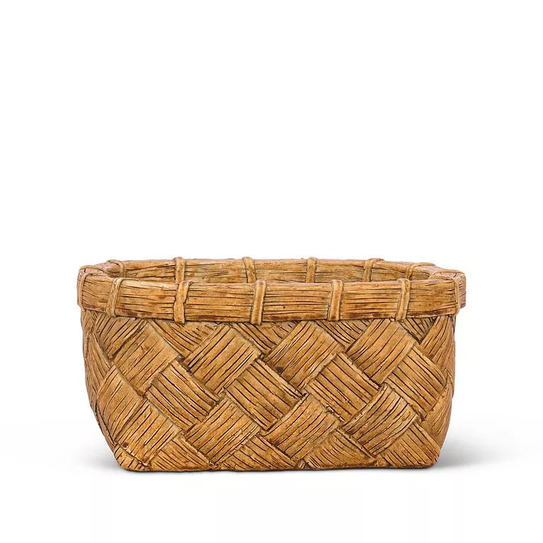 Wide Weave Rectangle Planter