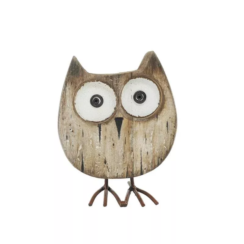 Wooden Owl Decor