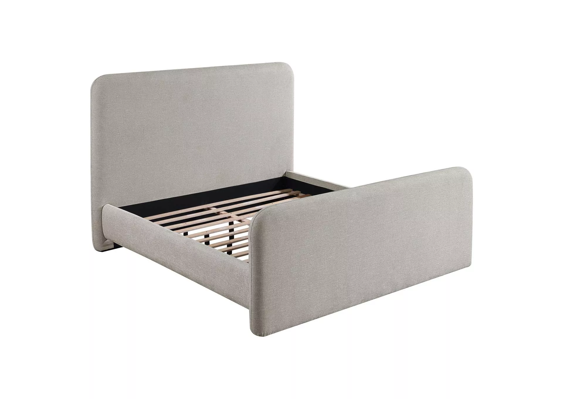 Wren Upholstered Eastern King Panel Bed Grey