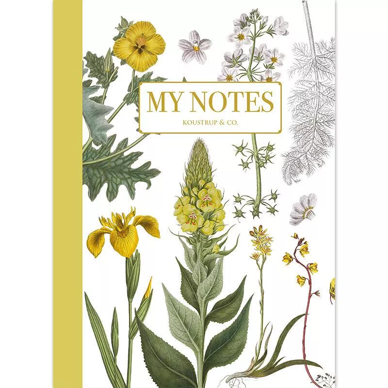 Yellow Floral - Notebook