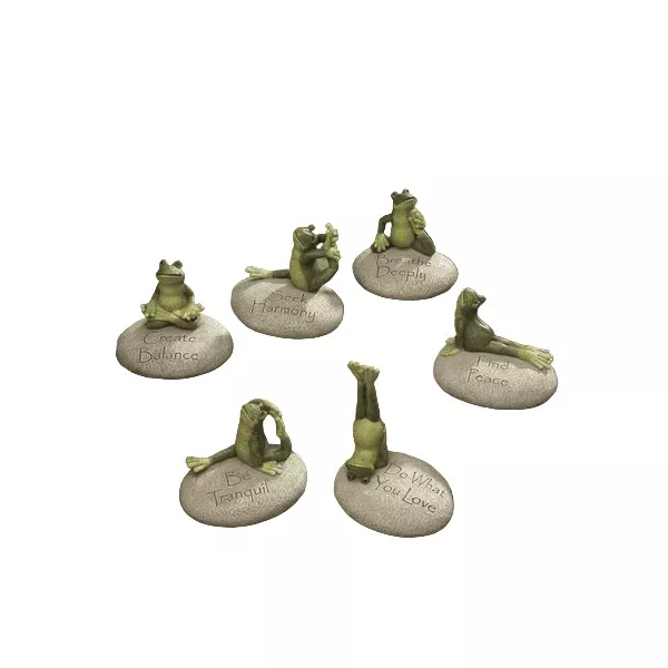 Yoga Frog Garden Rock